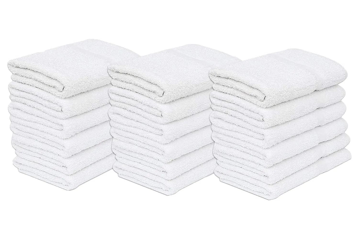 180 Bulk Pack (15 Dozen) New White Economy Bath Towel (24x 50 inches) Cotton Rich for Maximum Softness Easy Care-Home,spa,Resort,Hotels/Motels use (15 Dozen) (180)