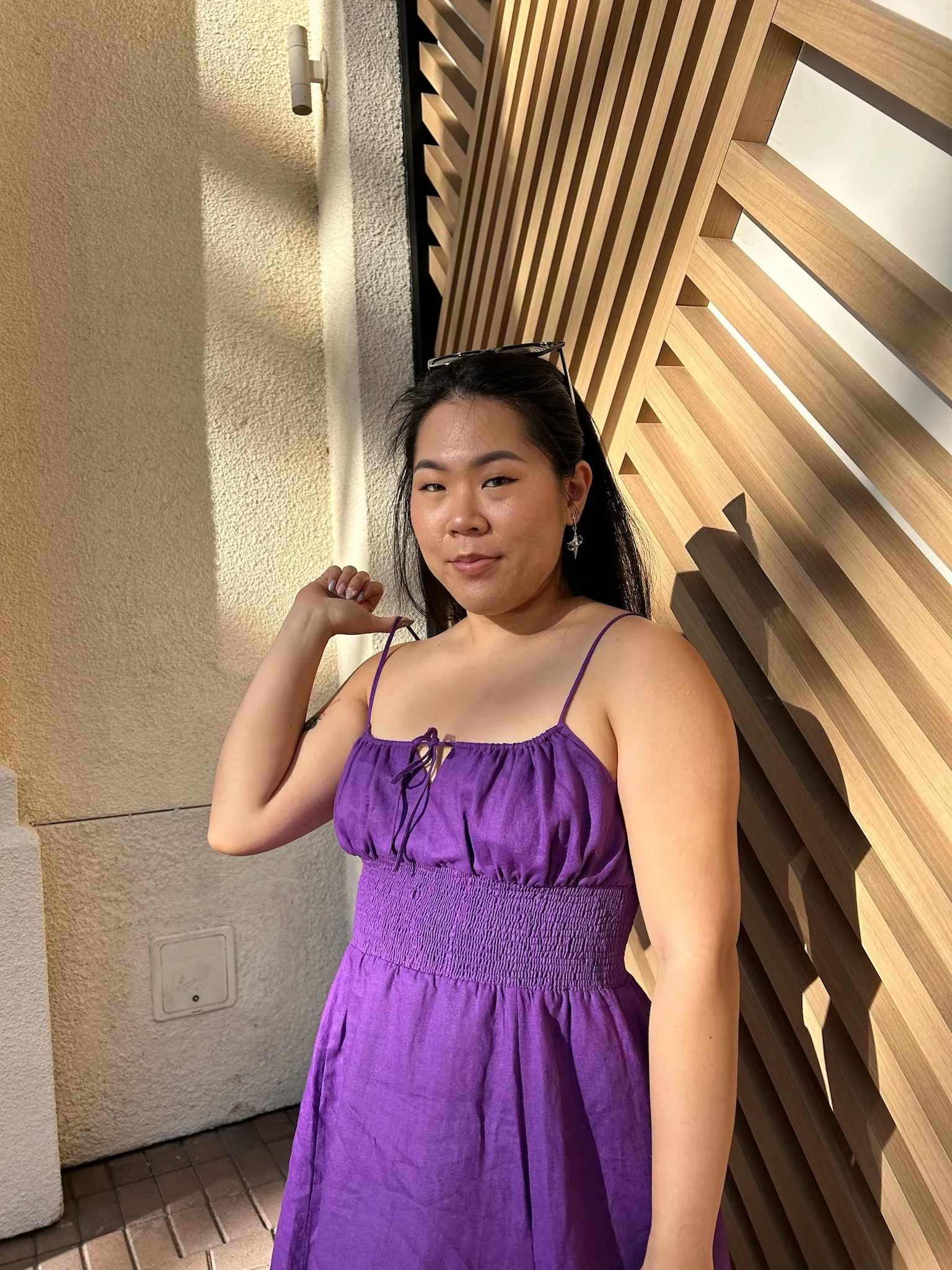 Belle 100% Linen Midi Dress
