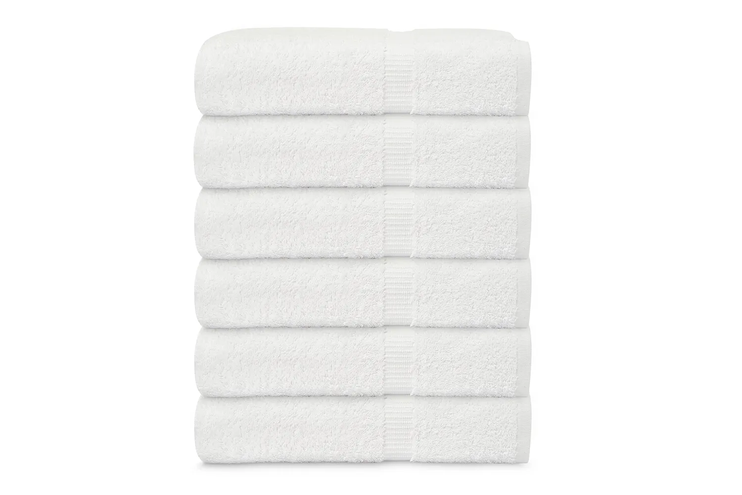 GOLD TEXTILES Premium 100% Cotton White Bath Towel Set (24 x 50 Inch) High Absorbency Multipurpose Quick Drying Pool Gym Hotel Spa Bath Towels