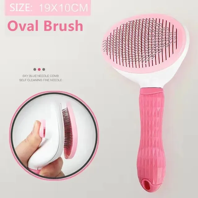 Pet Dog Hair Brush - Cat Comb Grooming And Care Cat Brush Stainless Steel Comb For Long Hair Dogs Cleaning Pets Dogs Accessories
