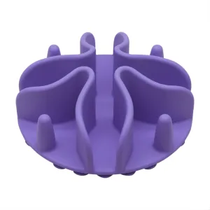 Talking Dog Club Slow Feeder Bowl Attachment for Dogs and Cats (Purple)