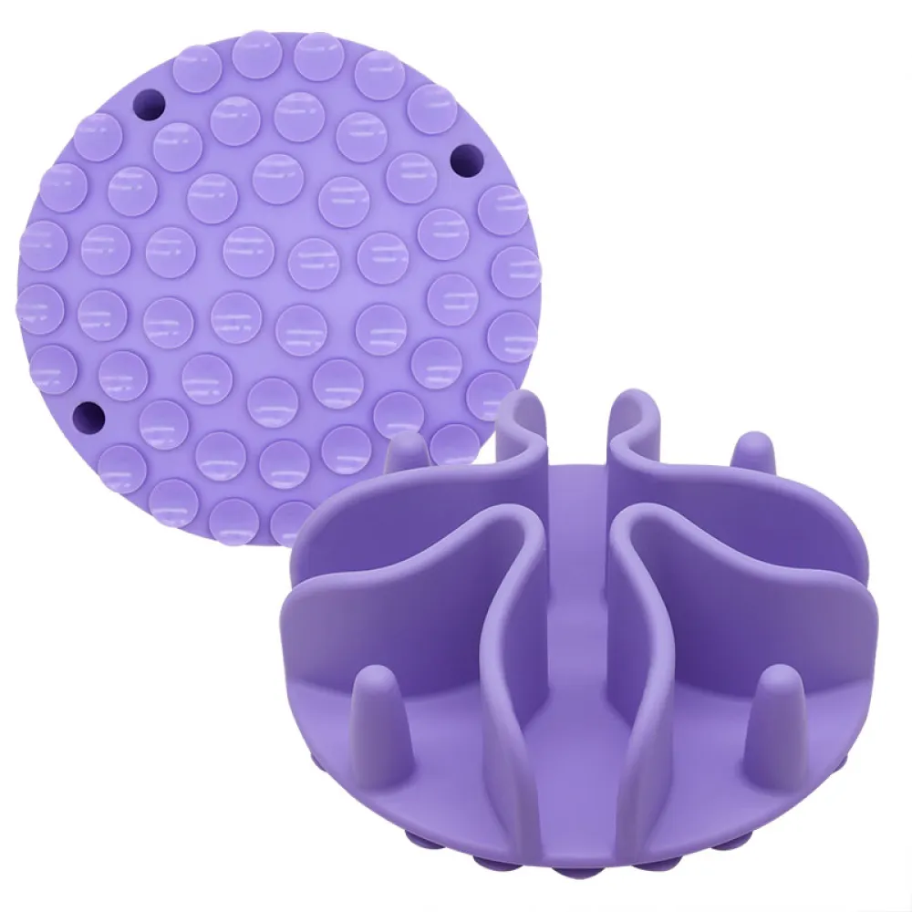 Talking Dog Club Slow Feeder Bowl Attachment for Dogs and Cats (Purple)