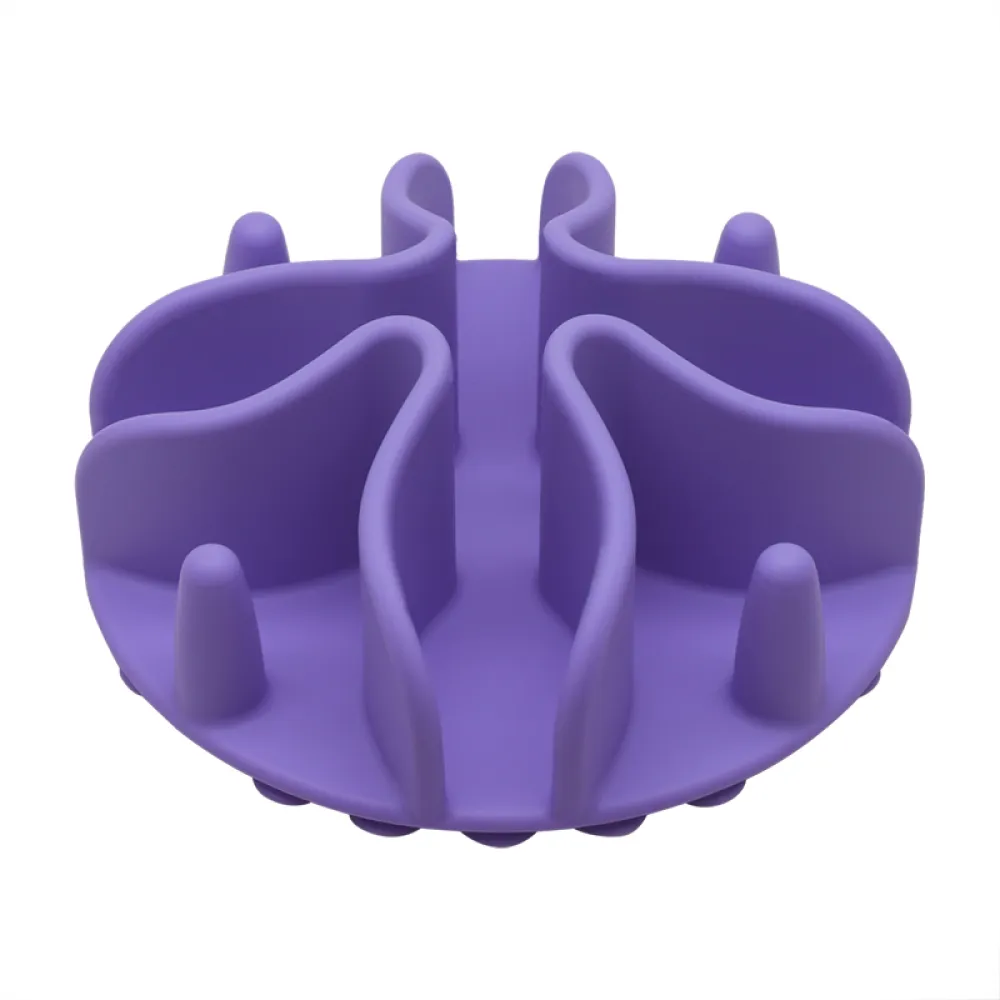Talking Dog Club Slow Feeder Bowl Attachment for Dogs and Cats (Purple)