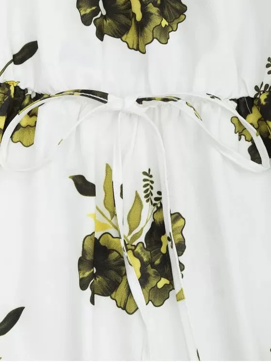 TastyHottie - Trendy Floral Print Long Sleeve Dress