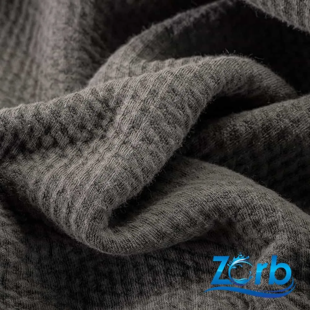 Zorb® 3D 100% Organic Cotton Dimple Silver Fabric (W-230)
